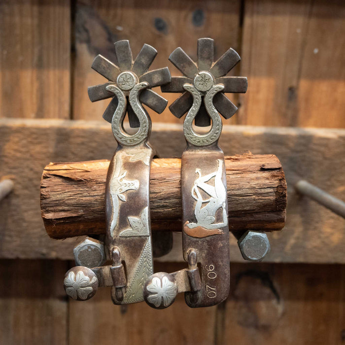 Emberson Silver Mounted 8pt. Spurs