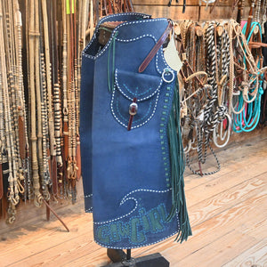 Whoa! Stop and take a Look at these!! Gerry Gesell "Cowgirl Surfs Up" Chaps CHAP976 Tack - Chaps & Chinks Gerry Gesell   