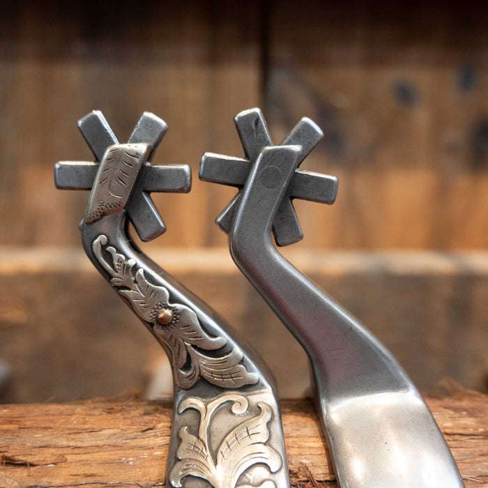 Kerry Kelley Silver Mounted 6pt Spurs