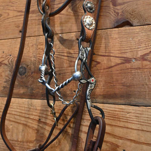 Bridle Rig - Cow Person Tack Headstall - 3 pc gag bit SBR572 Sale Barn MISC