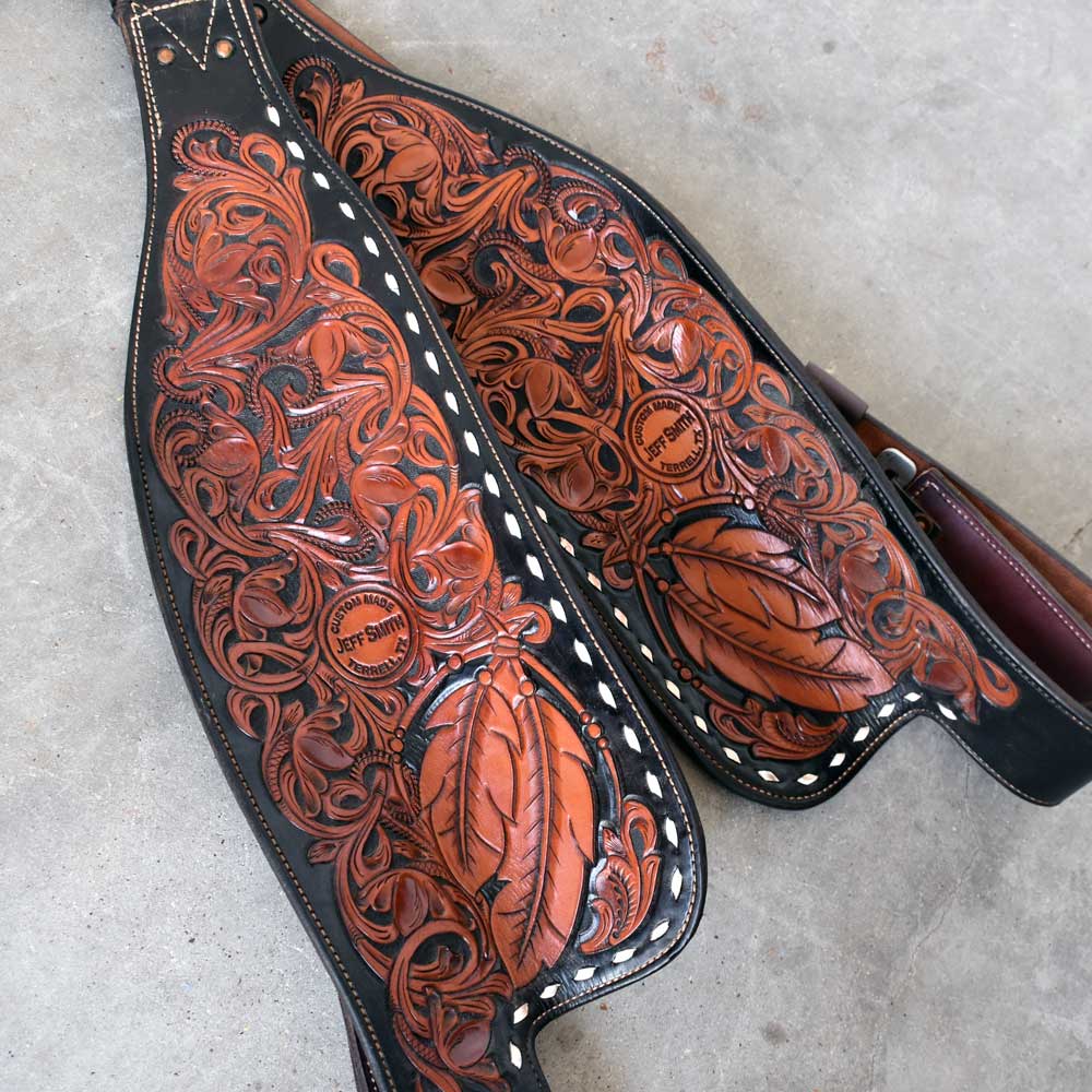 Like New Jeff Smith Feather Tooled Fenders Sale Barn Jeff Smith