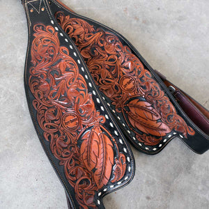 Like New Jeff Smith Feather Tooled Fenders Sale Barn Jeff Smith