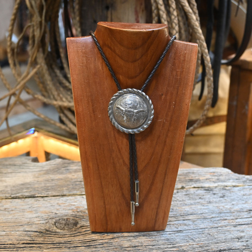 Vintage Western Sterling Bolo Tie _CA396