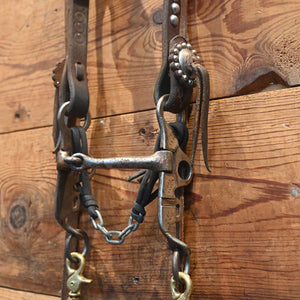 Bridle Rig - Ricky Trammell Silver Mounted Argentine Snaffle RIG991 Tack - Rigs Ricky Trammell