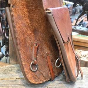 Heavy Tooled Leather Saddle bags Collectibles Teskey's