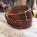 Vintage HUNTER Leather 41" Ammo Belt w/ Brass Buckle Collectibles Hunter