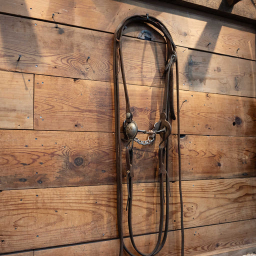 Clint Martin Silver Mounted 3 pc. Dogbone Bridle Rig Tack - Rigs Clint Martin