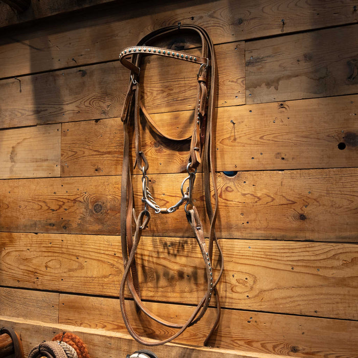 Professional's Choice 3 piece Matching Turquoise Headstall & Reins Sale Barn Professional's Choice