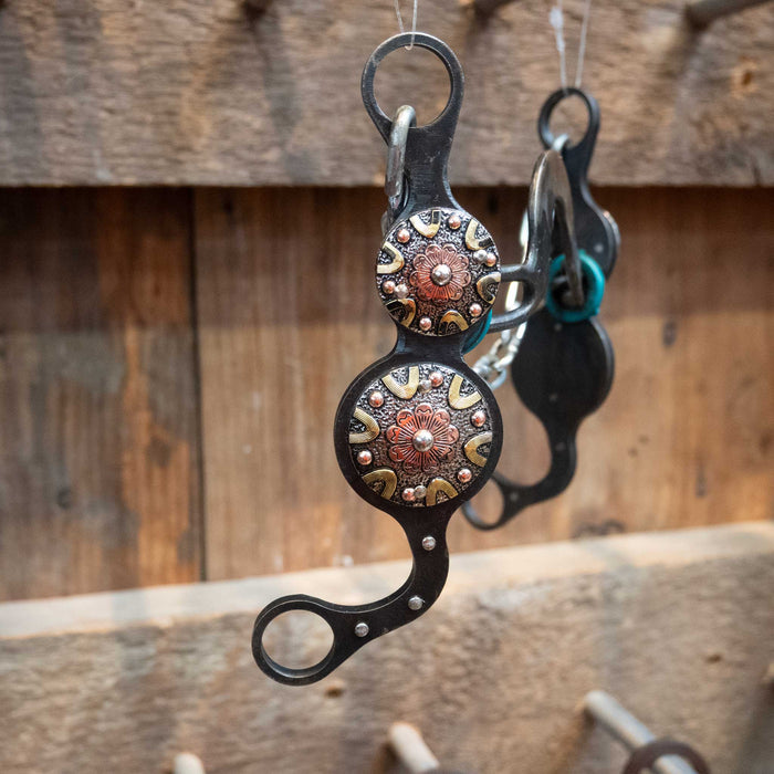 Petska Solid Washer Port Gold V Conchos Bit