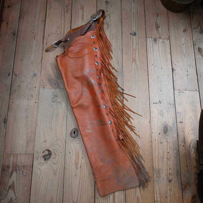 Used Dakota Leather Territory Shot Gun Chaps