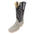 R. Watson Men's Grey Full Quill Ostrich Boot - FINAL SALE MEN - Footwear - Exotic Western Boots R Watson   