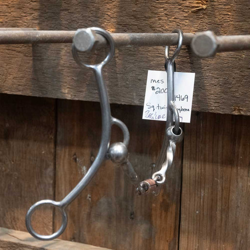 Flaharty Regular Betty Square Twist with Dogbone Roller Bit FH469 Tack - Bits Flaharty   