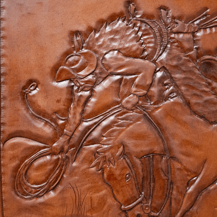 Handmade tooled leather work