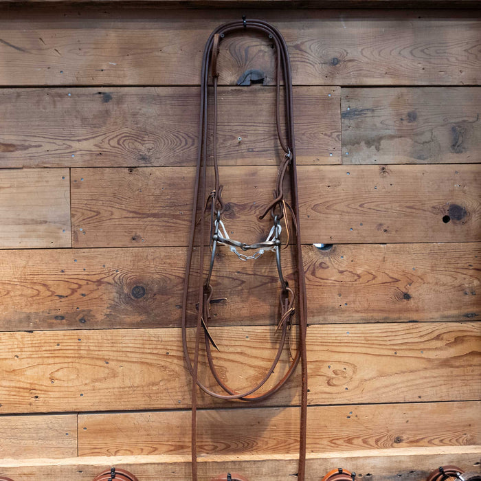 Caprock Slow Twist Snaffle Bridle Rig