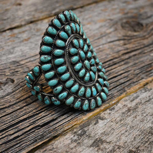 1930's Zuni Tribe Turquoise Bracelet   _CA890