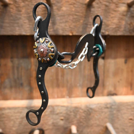 Petska - Washer Port - Gold V Concho Tack - Bits Paul Petska