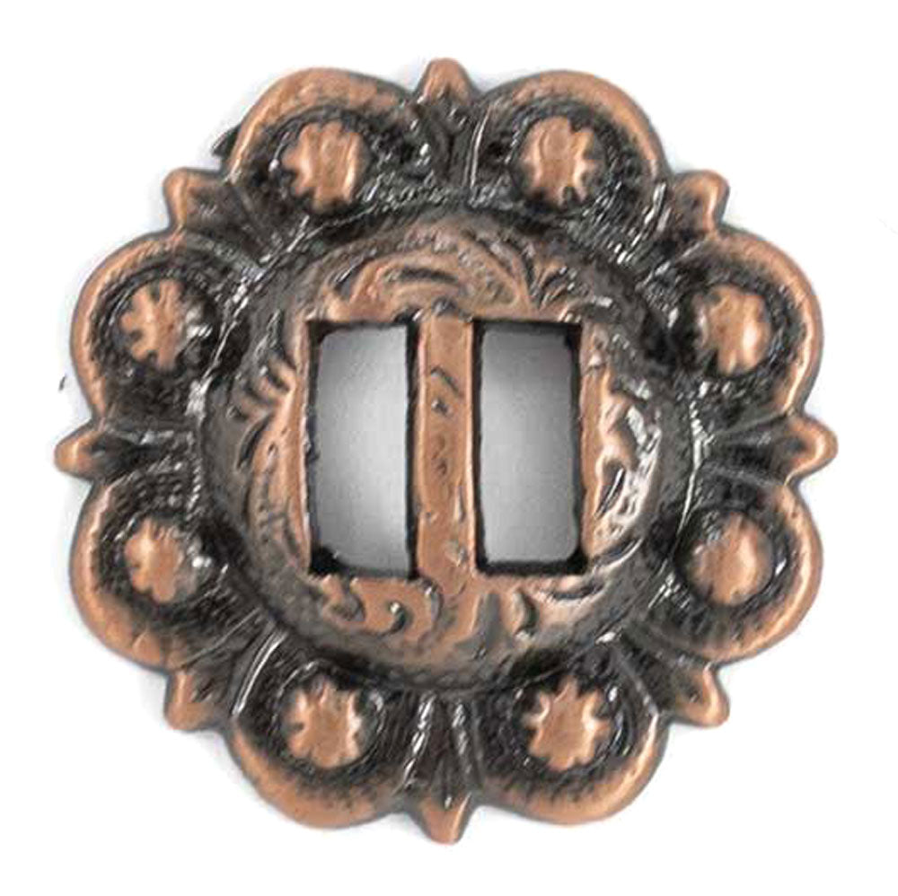 Rust Copper Berry Slotted Concho Tack - Conchos & Hardware - Conchos MISC   