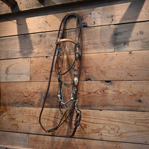 Bridle Rig - Cow Person Tack Headstall - 3 pc gag bit SBR572 Sale Barn MISC