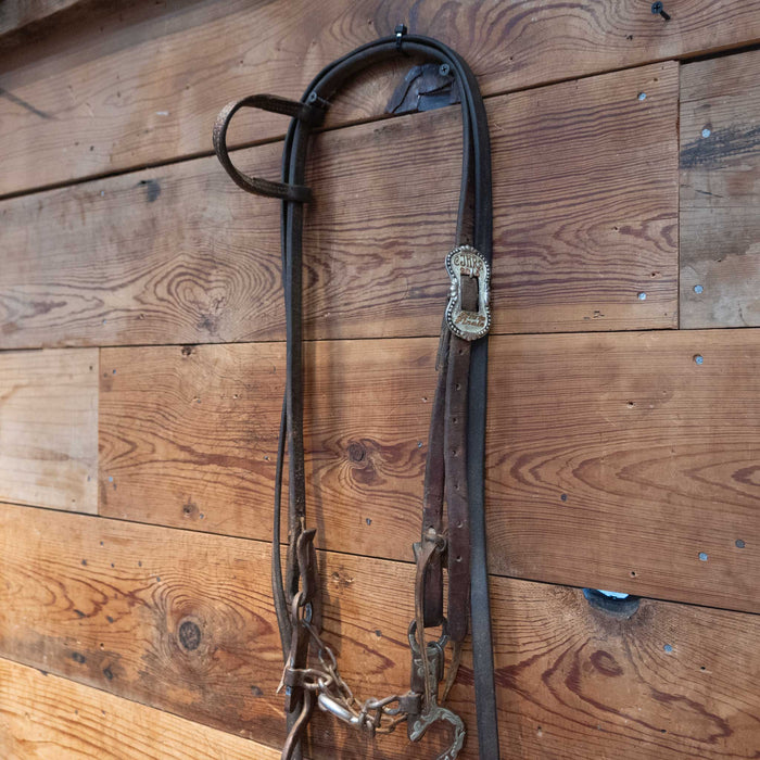 Cowpuncher Ported Chain Bit Bridle Rig