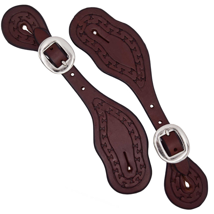 Teskey's Spur Straps w/Running W