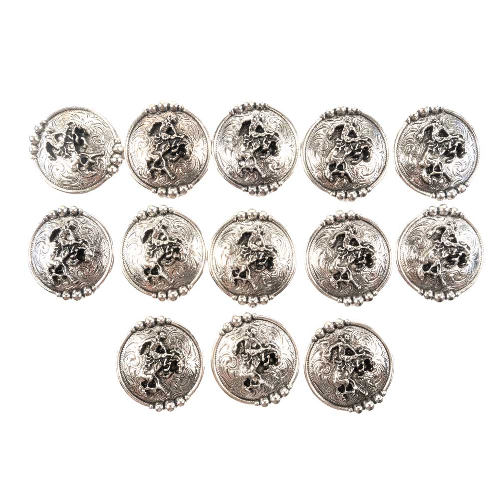 New Bronc Set Of 13 1 1/2" Conchos Sale Barn MISC   