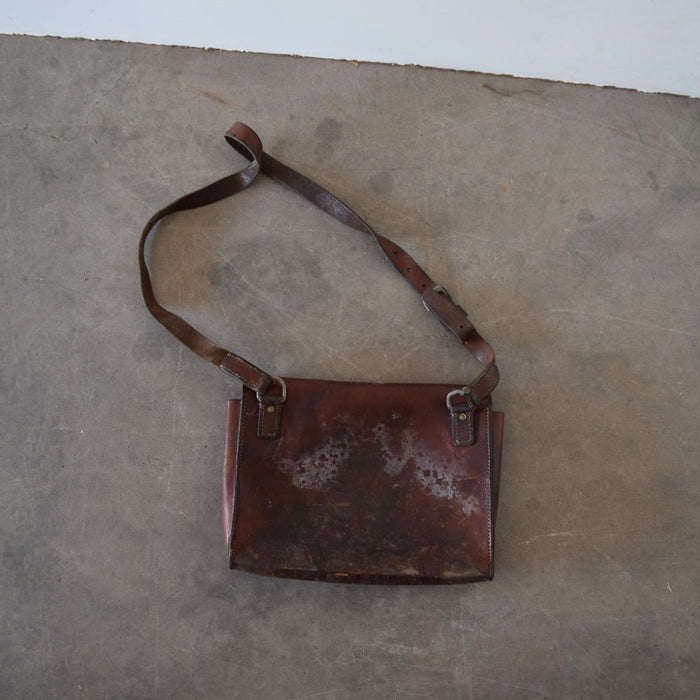 Used Vintage German Leather Saddle Bag Sale Barn Teskey's   
