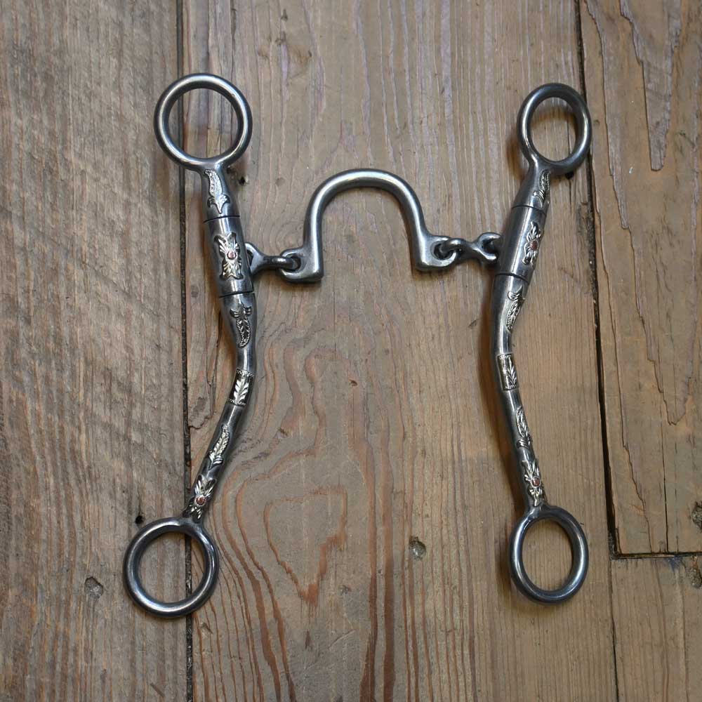 Josh Ownbey Cowboy Line - Silver Mounted - HEAVY ROD - Ported Chain Bit JO188 Tack - Bits Josh Ownbey Cowboy Line