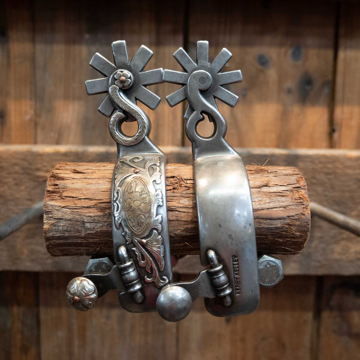 Kerry Kelley Silver Mounted Chihuahua 8pt Spurs