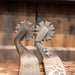 Garren Silver Mounted 8pt. Spurs Tack - Spurs Damon Garren