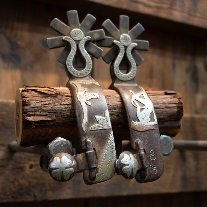Emberson Silver Mounted 8pt. Spurs