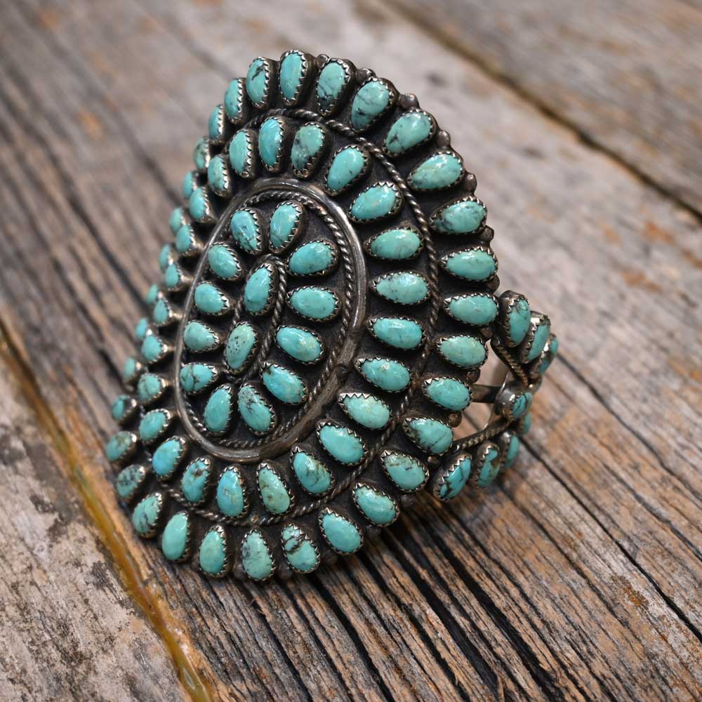 1930's Zuni Tribe Turquoise Bracelet   _CA890 Collectibles MISC   