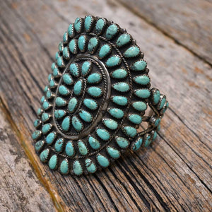 1930's Zuni Tribe Turquoise Bracelet   _CA890