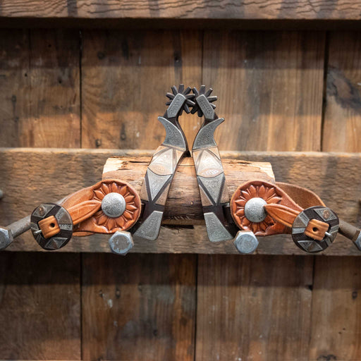 Randy Butters #1372 Silver & Copper Spurs Tack - Spurs Randy Butters