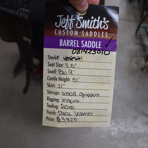 11.5" JEFF SMITH C3 BARREL SADDLE Saddles Jeff Smith   