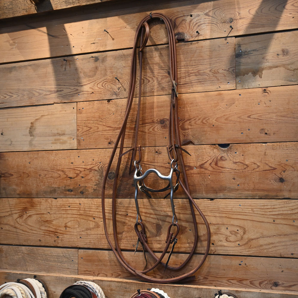 Bridle Rig - ALL NEW leather with a Trammell Solid Port Rig SBR600 Sale Barn Ricky Trammell
