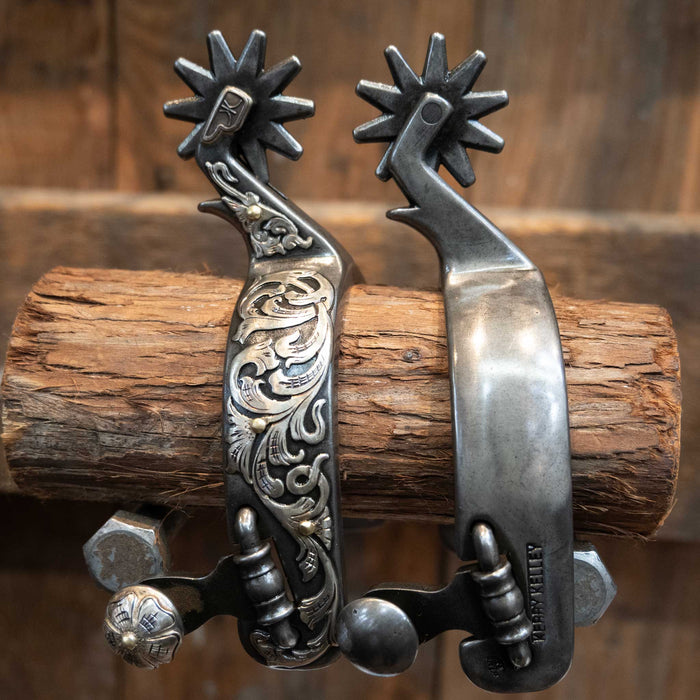 Kerry Kelley Silver Mounted 10pt Spurs