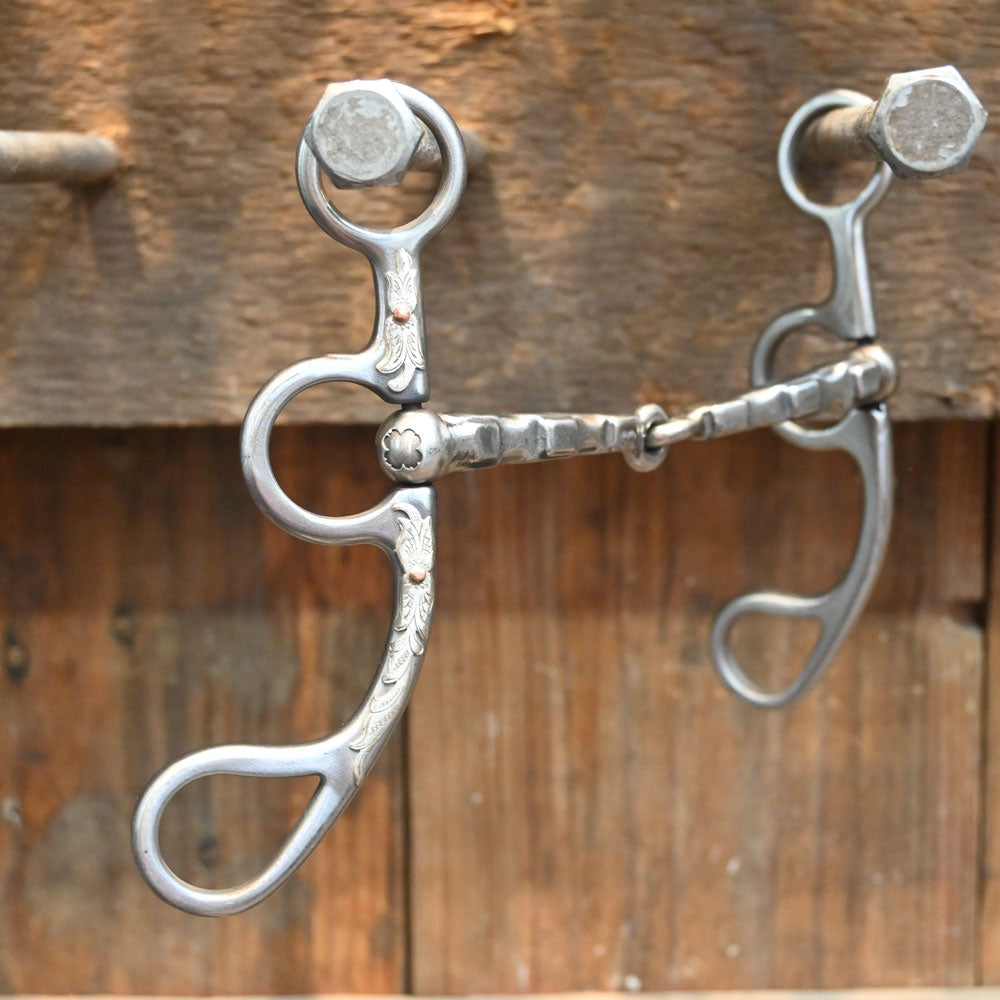 Kerry Kelley 50 Stamped Snaffle "TF" Silver Mounted Bit KK1170 Tack - Bits Kerry Kelley