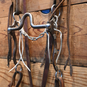 Bridle Rig - TOM BALDING - Silver Mounted Solid Port Bit RIG975 Tack - Rigs Tom Balding