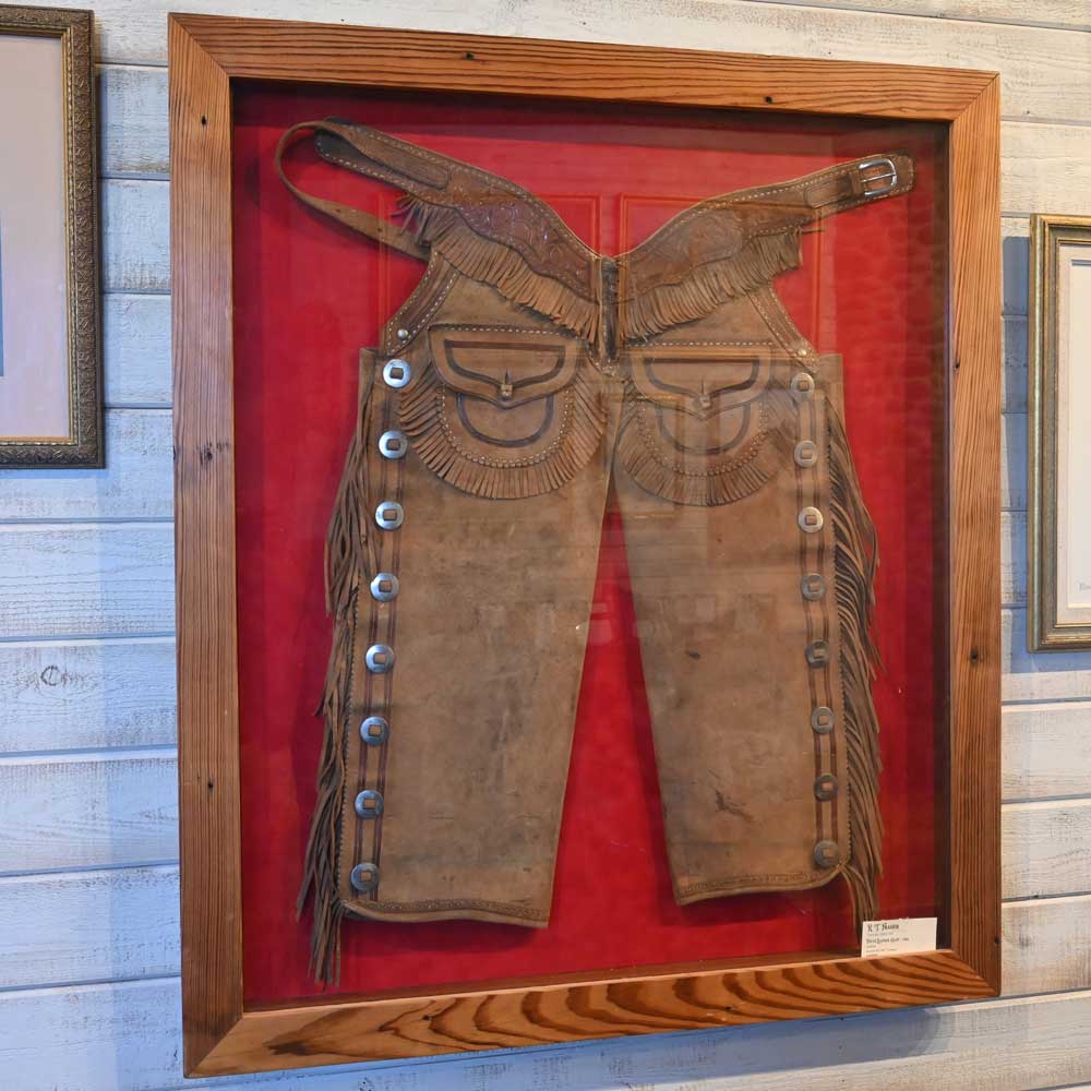 Western Old Picture Frame -  Vintage Chaps by RT Frasier Early 1910's  PA106 Collectibles RT Frasier   