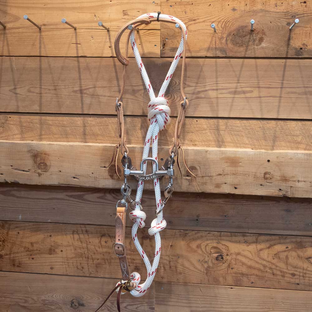 Cow Horse Supply Bridle Rig with Ship Rope Martingale CHS140 Tack - Training - Headgear Cow Horse Supply   