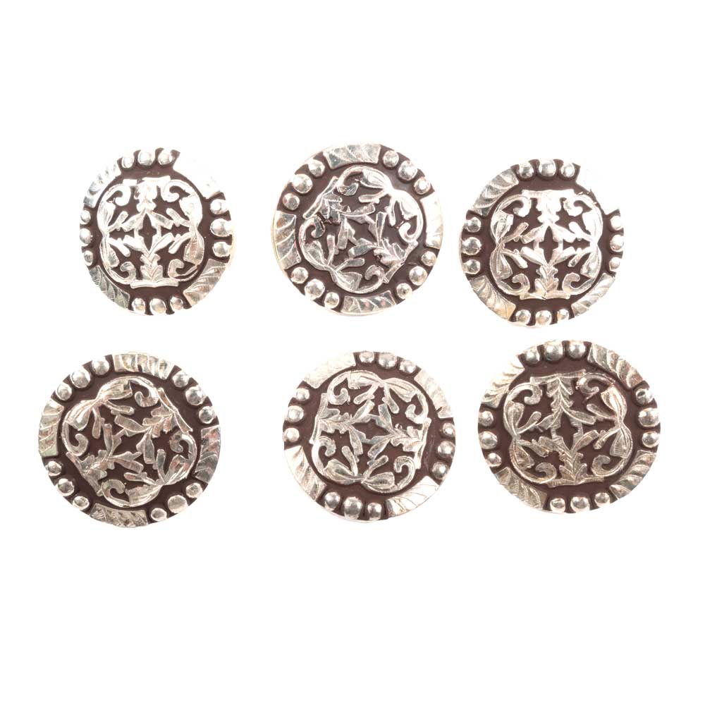 New Set Of 6 1" Conchos Sale Barn MISC   