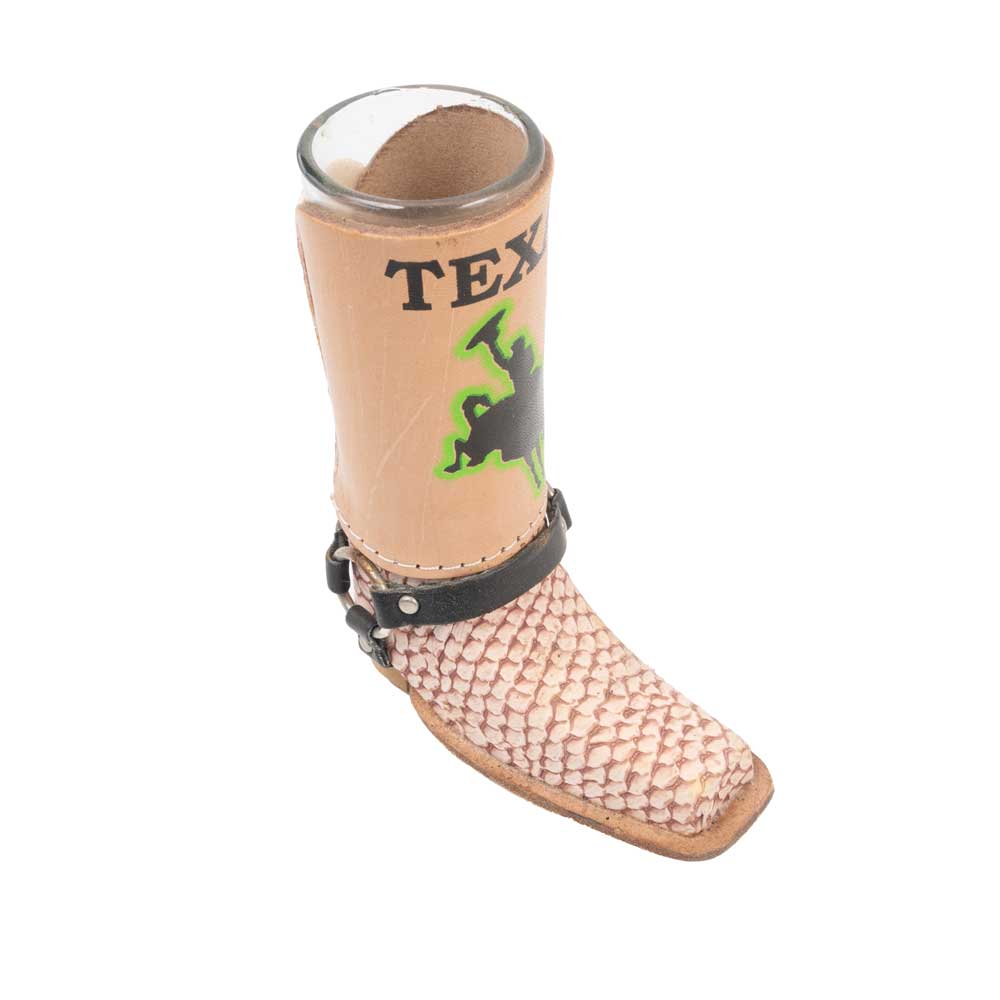 New Texas Cowboy Boot Shot Glass Sale Barn MISC   