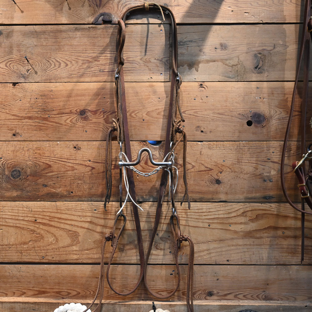 Bridle Rig - TOM BALDING - Silver Mounted Solid Port Bit RIG975 Tack - Rigs Tom Balding