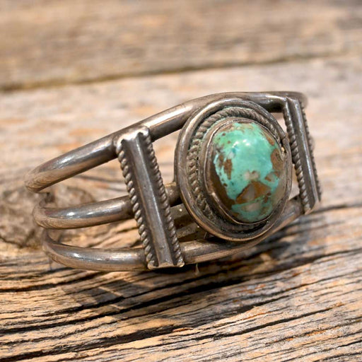Mark Begay Vintage Turquoise Bracelet w/Silver Band Women - Accessories - Jewelry - Bracelets Mark Begay