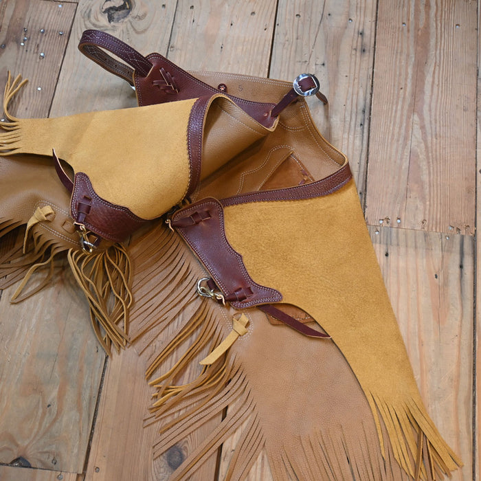 Small Tan Rough-Out Chinks Tack - Chaps & Chinks Teskey's