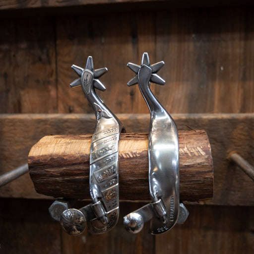 Luke Spraberry Silver Mounted Spurs Tack - Spurs Luke Spraberry