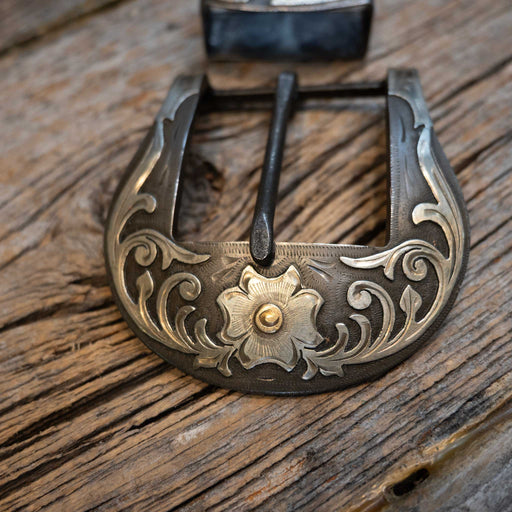 Scribner 2 Pc.Flower Buckle 027 ACCESSORIES - Additional Accessories - Buckles Dale Scribner