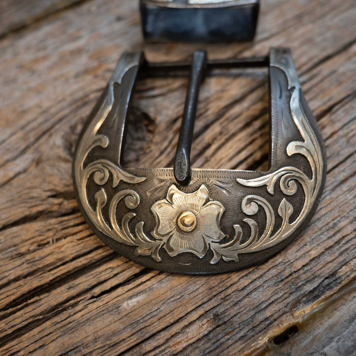 Scribner 2 Pc.Flower Buckle 027 ACCESSORIES - Additional Accessories - Buckles Dale Scribner