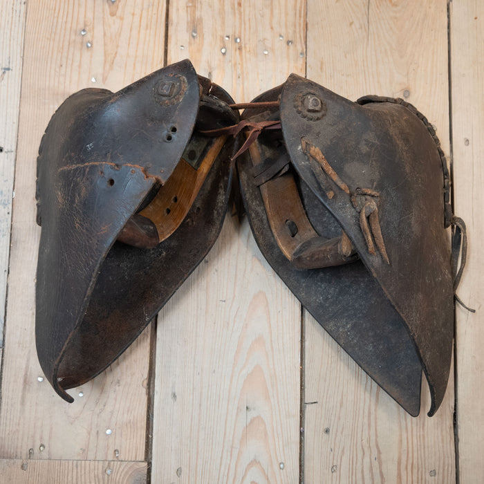 Vintage Original Stamped "King Ranch" Tapaderos Saddle - Accessories King Ranch