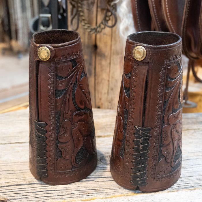 1930's C.F.C - U.S.F Leather Cowboy Cuffs